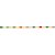 Gargantilha Rommanel Choker Formada Por Cristais Retangulares Coloridos De 3X5 Mm. Med 40 Cm Ajustável 34 Cm. - Imagem 2