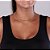 Gargantilha Rommanel Choker Formada Por Fio Losango Entrelaçado Com Esferas Med 38 Cm Ajustável 36 Cm - Imagem 3