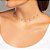 Gargantilha Rommanel Choker Formada Por Fio Palito Estilizado, Composto Por Esferas Penduradas Med 37 Cm Ajustável 33 Cm - Imagem 3