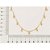 Gargantilha Rommanel Choker Formada Por Fio Palito Estilizado, Composto Por Esferas Penduradas Med 37 Cm Ajustável 33 Cm - Imagem 2