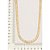 Gargantilha Rommanel Choker Formada Por Corrente Com Escrita I Love You, Seguida Por 3 Corações Med 40 Cm Ajustável 35 C - Imagem 2