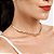 Gargantilha Rommanel Choker Formada Por Corrente De Elos Laminados E Aro De 5,0 MmMed 36 Cm Ajustável 31 Cm(Joia Lic Col - Imagem 3