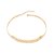 Gargantilha Rommanel Choker Formada Por Corrente De Elos Laminados E Aro De 5,0 MmMed 36 Cm Ajustável 31 Cm(Joia Lic Col - Imagem 1