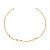 Gargantilha Rommanel Choker Aro Torcido Ao Centro,Med 12 Cm De Diâmetro(Joia Licenciada Coleção Giovanna Antonelli) - Imagem 1