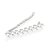 Presilha Rommanel De Cabelo Cravejada Por 16 Zircônias De 3X6 Mm Med 5,4 Cm X 0,90 Cm - Imagem 2