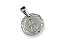 Medalha Rommanel Com Imagem De Santo No Meio E Borda Trabalhada, Med  1,6 X 1,6 Cm - Imagem 1