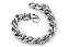 Pulseira Rommanel De Aço Fio Grumet,  Elos Longos Duplo, Med   19 E 21 Cm - Imagem 1