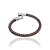 Pulseira Rommanel Formada Por Couro Sintético, Composta Por Fecho De Aço 316 Escovado  Med 20 Cm E 22 Cm - Imagem 2