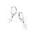 Brinco Rommanel Argola Composta Por Cruz Pendurada Med 2,3 Cm X 1,1 Cm De Diâmetro - Imagem 2