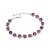 Pulseira Rommanel Formada Por Corrente Elo Losango Fio 0,60 Mm, Composta Por 15 Cristais Redondos De 6,0 Mm Med 19 Cm Aj - Imagem 1