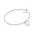 Pulseira Rommanel Formada Por Corrente De Elo Lixado Fio 0,60Mm, Composta Por Pingente Coração Med 20 Cm - Imagem 1
