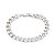 Pulseira Formada Por Corrente De Elo Batido 13 X 9,40 Mm Fio 2,50 Mm Med 22 Cm - 352013 - Imagem 1
