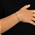 Pulseira Rommanel Formada Por Corrente De Elo 3X1 Lixada,Med 16 Cm - Imagem 3