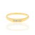 Anel Rommanel Infantil "Skinny Ring" Formado Por Parte Superior Retangular, Cravejada Por 4 Zircônias De 1,25 Mm - Imagem 2