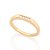Anel Rommanel Infantil "Skinny Ring" Formado Por Parte Superior Retangular, Cravejada Por 4 Zircônias De 1,25 Mm - Imagem 1