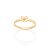 Anel Rommanel Infantil Skinny Ring, Com Borboleta Cravejada Por 1 Zircônia De 1,25 Mm - Imagem 2