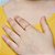 Anel Rommanel Skinny Ring Infantil, Cravejado Por 4 Zircônias De 1,0 Mm Nas Laterais Com Estrela Vazada Ao Centro - Imagem 4