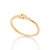 Anel Rommanel Skinny Ring Infantil, Cravejado Por 4 Zircônias De 1,0 Mm Nas Laterais Com Estrela Vazada Ao Centro - Imagem 2