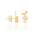 Brinco Rommanel Infantil Formato "Cacho De Uvas" Com Cristais, Med 1,3 Cm - Imagem 2