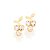 Brinco Rommanel Infantil Formato "Cacho De Uvas" Com Cristais, Med 1,3 Cm - Imagem 1