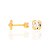 Brinco Rommanel Infantil No Formato Solitário Com Cristal Med 0,3 Mm - Imagem 1