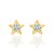 Brinco Rommanel Infantil No Formato Estrela Com Cristal No Centro Med 0,4 X 0,4 Mm - Imagem 2
