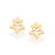 Brinco Rommanel Infantil Solitário Formato Estrela Com Cristal Med 0,5 Cm - Imagem 2
