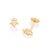 Brinco Rommanel Infantil Solitário Formato Estrela Com Cristal Med 0,5 Cm - Imagem 1