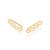 Brinco Rommanel Ear Cuff Formado Por 8 Corações Vazados (Par)Med 1,90 Cm X 0,40 Cm - Imagem 1
