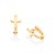 Brinco Argola Formato De Cruz Med 1,4 Cm X 0,80 Cm - 526951 - Imagem 2