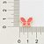 Brinco Rommanel Formato Borboleta Pixel, Com Aplicação De Resina,Med 1,1 Cm X 1,60 Cm - Imagem 3
