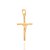 Pingente Rommanel Formato Cruz Com Cristo, Med. 2,3 X 1,4 Cm - Imagem 1