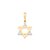 Pingente Rommanel Formato Estrela De Davi Com Aplique De Rhodium Nas Pontas. Med 2,2 X 1,6 Cm - Imagem 1