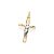 Pingente Rommanel Formato Cruz Lisa Com Cristo Em Rhodium, Med 2,0 X 1,2 Cm - Imagem 1