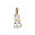 Pingente Rommanel Formato Gato Com Zircônias. Med 1,5 Cm. - Imagem 1