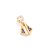 Pingente Rommanel Nossa Senhora Aparecida Composto Por 1 Zircônia Carre De 4X4Mm E 8 Zircônias De 1,25Mm Med 1,70Cm - Imagem 1