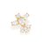 Pingente Rommanel Espírito Santo Cravejado Por 1 Zircônia Redonda De 4,0 Mm, 2 Zircônias Gota De 4X6 Mm, 3 Zircônias Got - Imagem 1