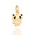 Pingente Rommanel Infantil No Formato Urso Panda Com Aplicação De Resina Med 1,60 Cm X 0,90 Cm - Imagem 1
