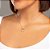 Pingente Rommanel Redondo Com Nossa Senhora Aparecida Ao Centro, Cravejado Por 6 Zircônias De 1,0 Mm, Escrito Proteção E - Imagem 4