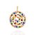 Pingente Rommanel Mandala Roda Da Vida, Cravejado Por 168 Zircônias De 1,25 Mm, 18 Zircônias De 4,0 Mm, 18 Zircônias De - Imagem 1