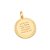 Pingente Rommanel Medalha Escrita Livrai-Me Meu Deus Dos Meus Inimigos E Defenda-Me Med 2,5 Cm X 1,9 Cm - Imagem 1