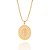 Pingente Rommanel Medalha Oval Nossa Senhora De Fátima, Cravejada Por 10 Zircônias De 1,25 Mm Med 3,9 Cm X 2,7 Cm - Imagem 2