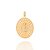 Pingente Rommanel Medalha Oval Nossa Senhora De Fátima, Cravejada Por 10 Zircônias De 1,25 Mm Med 3,9 Cm X 2,7 Cm - Imagem 1
