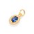Pingente Rommanel Formato Oval, Cravejado Por 24 Zircônias De 0,80 Mm E 1 Zircônia Oval De 4X6 Mm Ao Centro Med 1,7 Cm X - Imagem 1