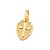 Pingente Rommanel Formato Escudo Composto Por Cruz Ao Centro Med 2,4 Cm X 1,2 Cm - Imagem 1