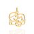 Pingente Rommanel Formato Menina E Menino Se Abraçando Med 2,4 Cm X 2,2 Cm - Imagem 1