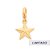 Berloque Rommanel Formato De Estrela Com Fecho Lagosta De 0,90 Cm Med 2,2 Cm X 1,3 Cm (Joia Licenciada Coleção Giovanna - Imagem 1