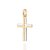 Pingente Formato Cruz Com Aplicação De Rhodium Med 2,8 Cm X 1,4 Cm - 542627 - Imagem 1