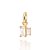 Pingente Rommanel Retangular Cravejado Por 1 Zircônia Baguete De 2X4 Mm E 1 Zircônia Baguete De 3X6 Mm,Med 1,5 Cm X 0,70 - Imagem 1
