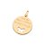 Pingente Rommanel Medalha Com Borboleta Vazada E Escrita Que Eu Seja A Minha Transformação,Med 2,4 Cm X 1,8 Cm - Imagem 1